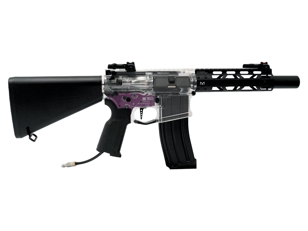 CM16 SR Style Polymer Receiver Set (Transparent)