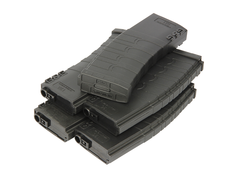 120R Mid-Cap Magazine for GR16 (Black) 5pcs/pack