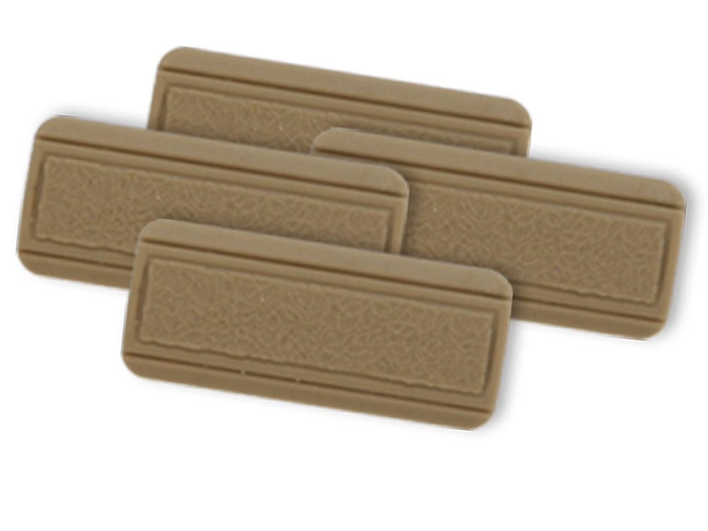 Two-piece Design M-LOK Rail Panel (4pcs) Tan