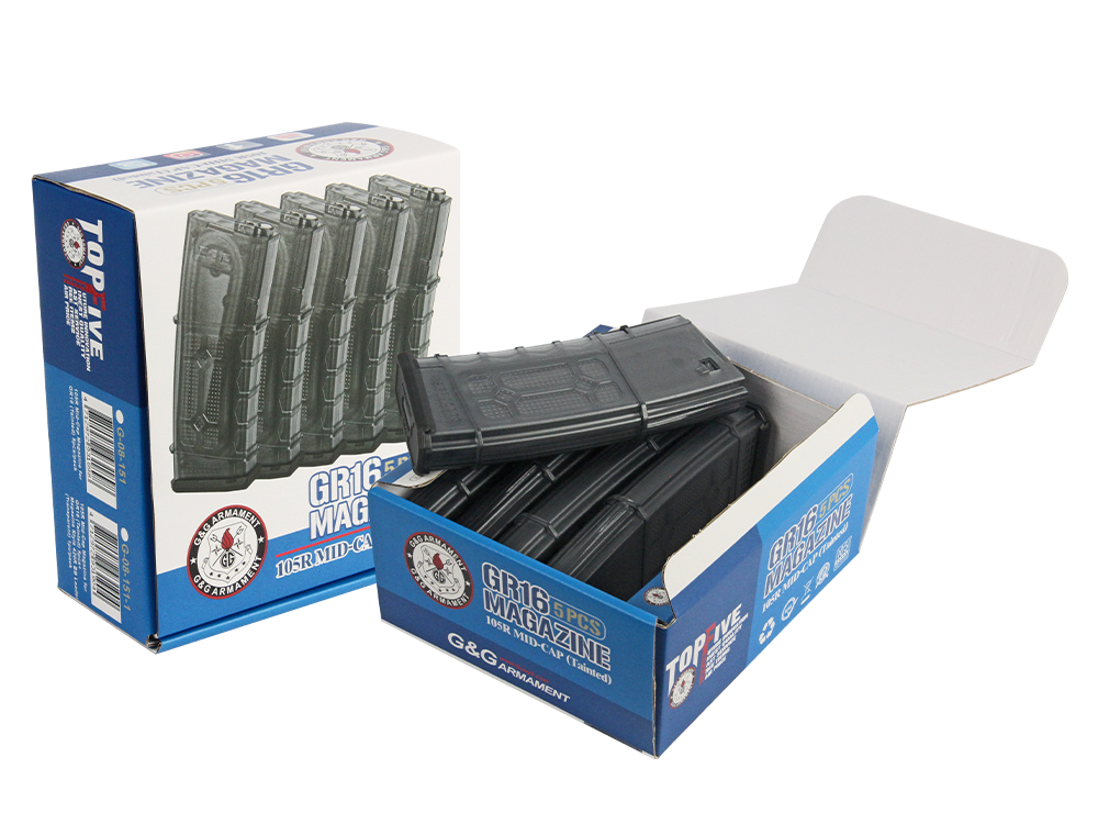 105R Mid-Cap Magazine for GR16 (Tinted) 5pcs/pack