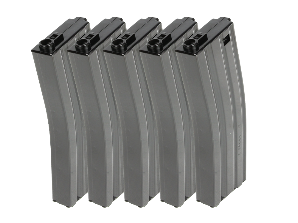 125R Metal Mid-cap Magazine for GR16 (Gray) 5pcs/pack