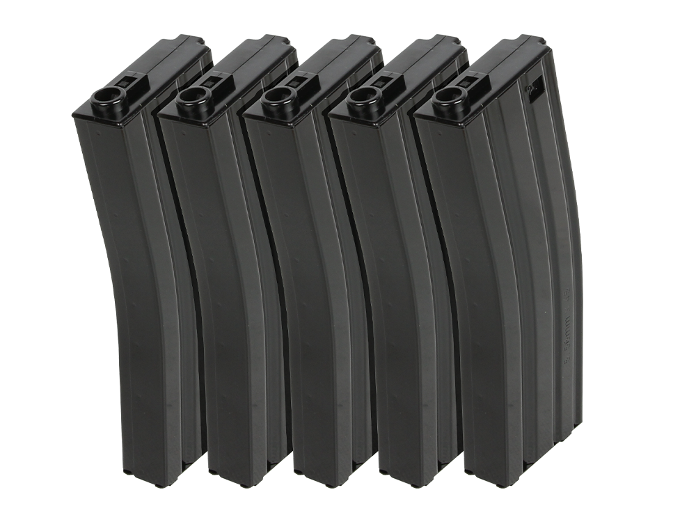 125R Metal Mid-cap Magazine for GR16 (Black) 5pcs/pack