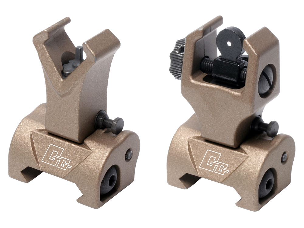 Flip-up Front Sight and Rear Sight for M16 series - Desert Tan