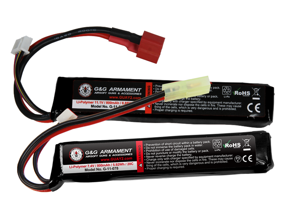 7.4V 950mAh Li-Po battery (For M4/M16 Stock Tube)