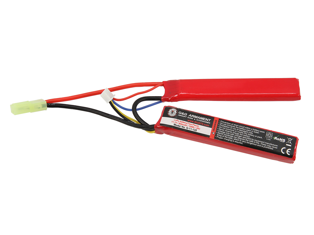 7.4V 900mAh 20C Li-Po battery (Two-Piece)