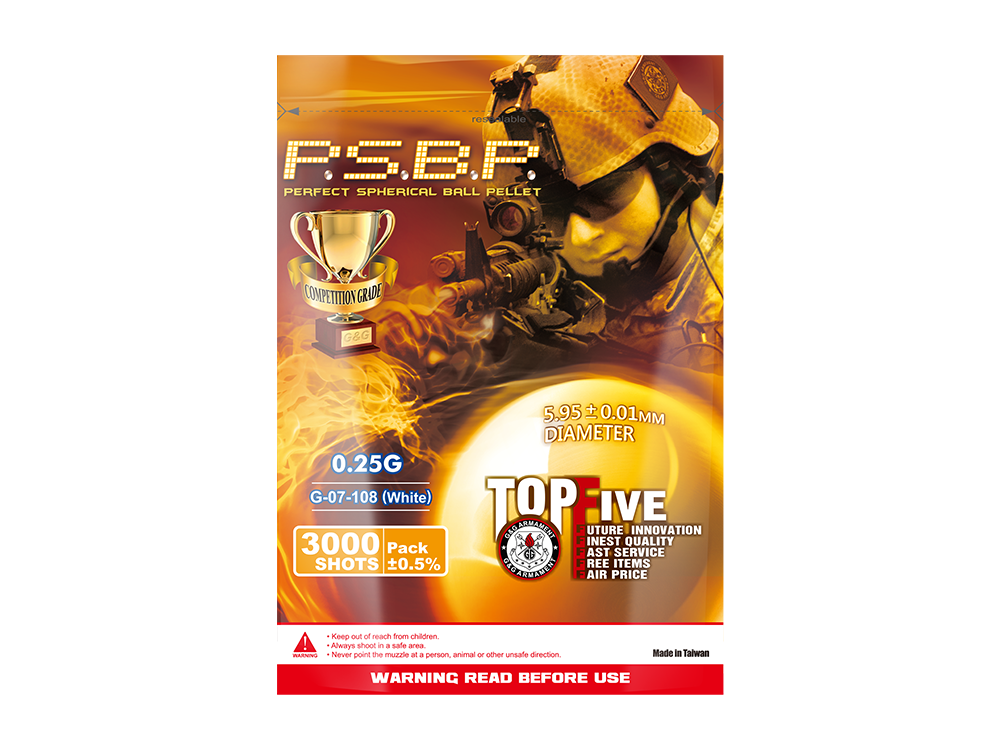 Perfect BB 0.25g 3000R (White)