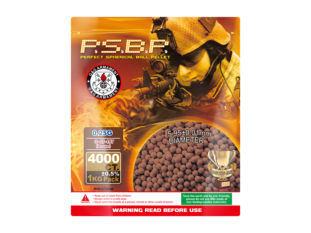 Perfect BB 0,25g(Marrón) 1KG/paquete