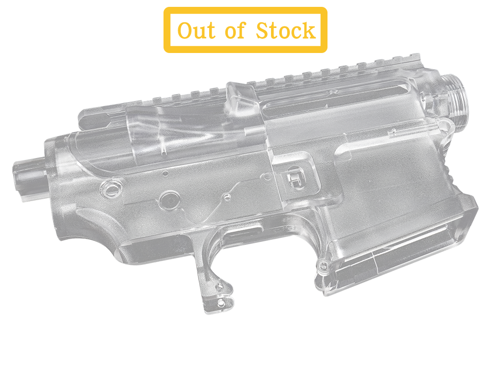 CM16 SR Style Polymer Receiver Set (Transparent)