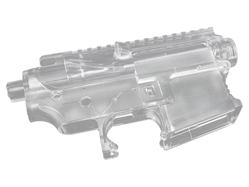 CM16 SR Style Polymer Receiver Set (Transparent)