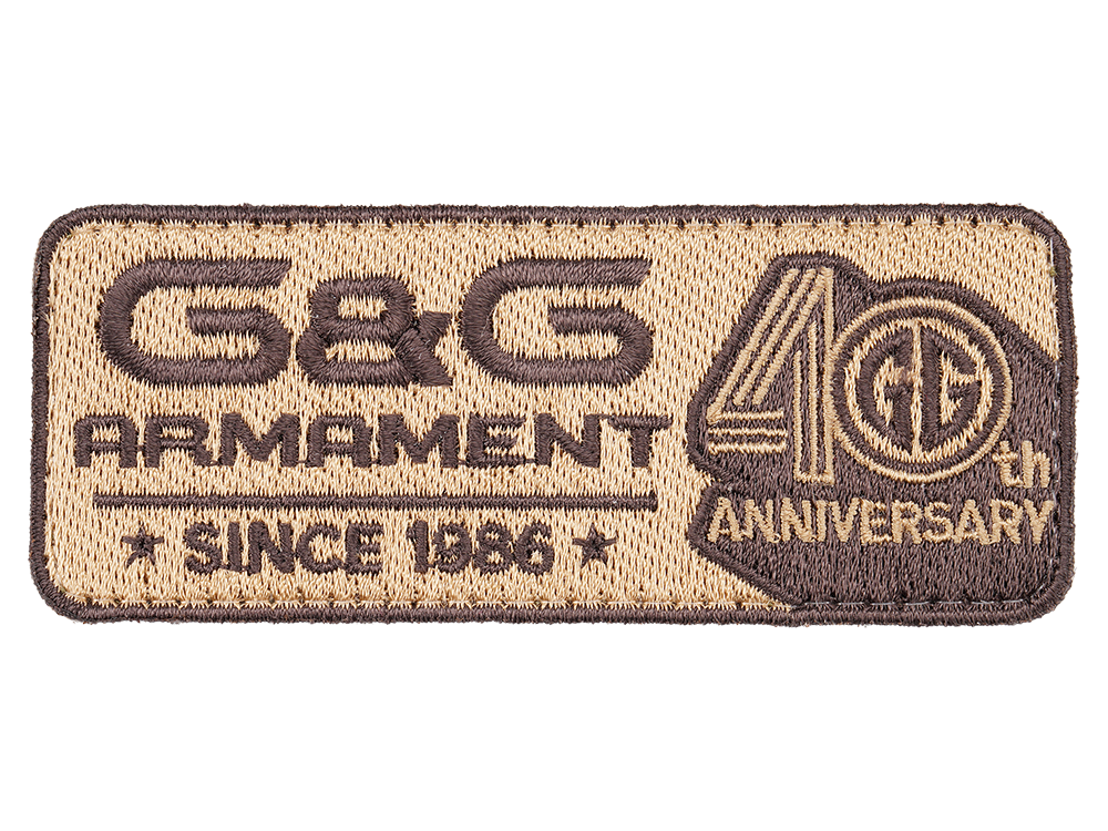 G&G 40th Anniversary Velcro Patch - I Tan
