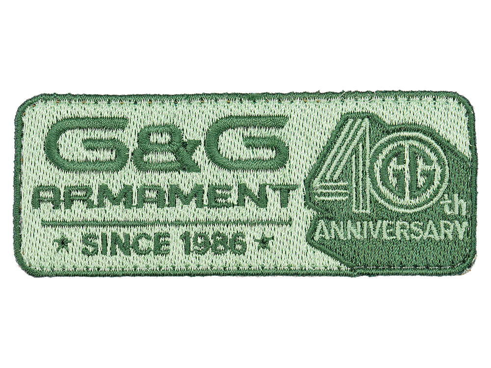 G&G 40th Anniversary Velcro Patch - I Green
