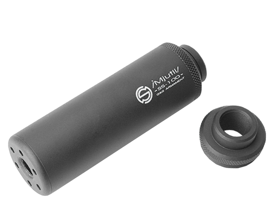 SS-100 Mock Suppressor-Black (14mm CW/CCW)