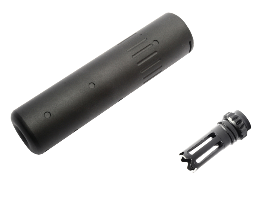 Mock Suppressor for GK16-Black (14mm CCW) with Mock Flash Suppressor