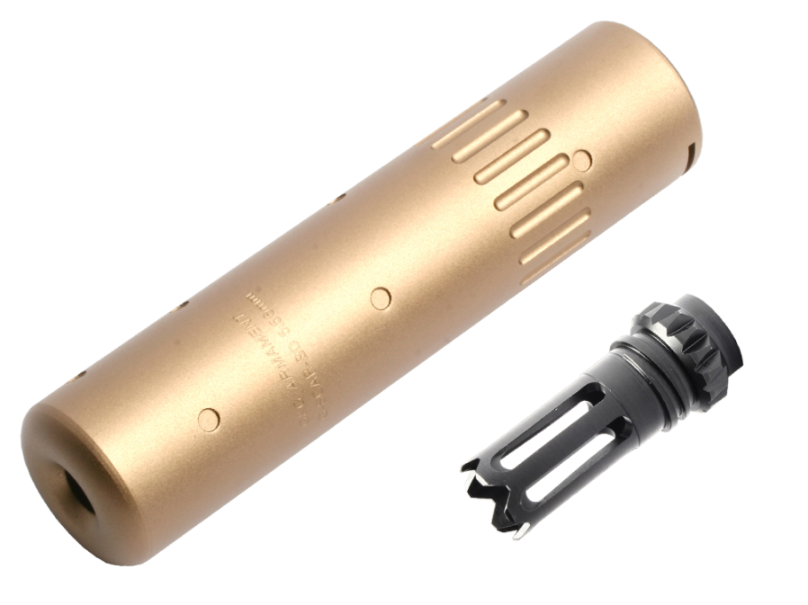 Mock Suppressor for GK16-Desert Tan (14mm CCW) US Type with Mock Flash Suppressor