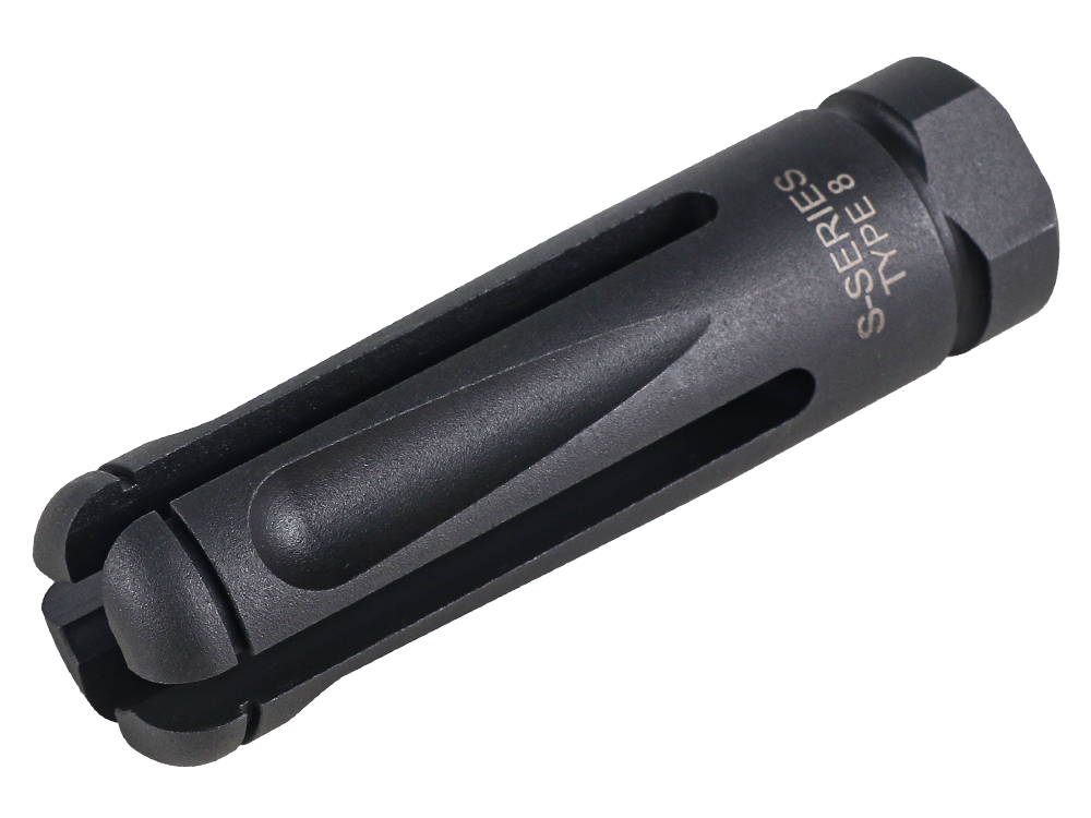 S-Series TYPE 8 Steel Flash hider - Black (14mm CCW)