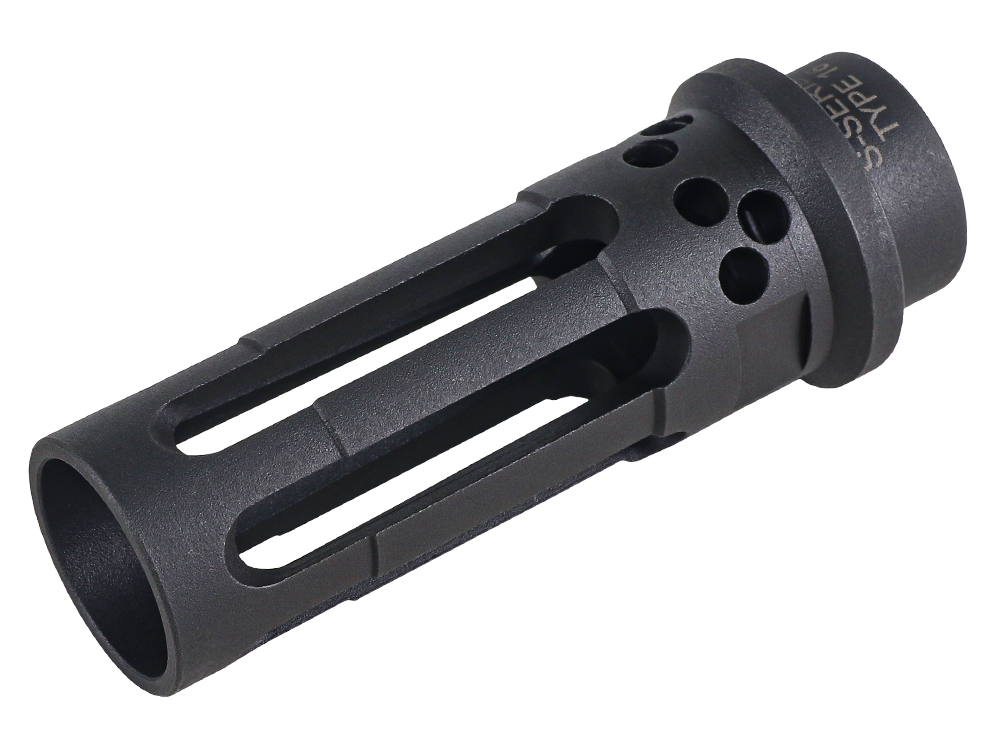 S-Series TYPE 16 Steel Flash hider - Black (14mm CCW)