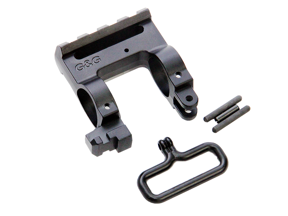 Railed gas block