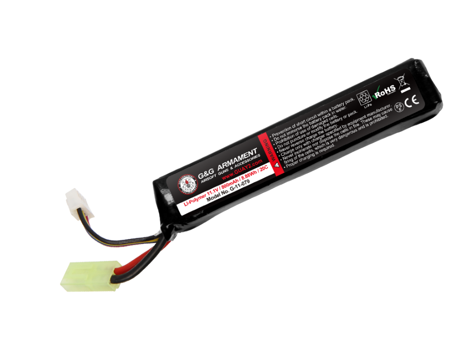11.1V 950mAh Li-Po battery (For M4/M16 Stock Tube)