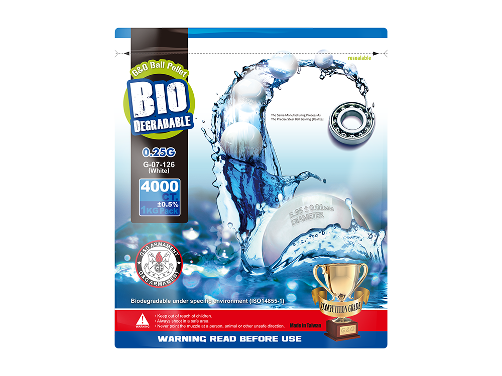Bio BB 0.25g 1kg/Pack - Aluminum Foil