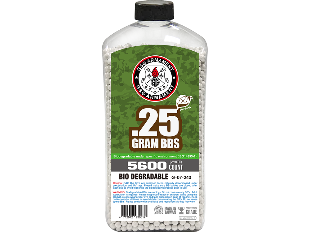 Bio BB 0.25g (Can/5600 Pellets) (White)
