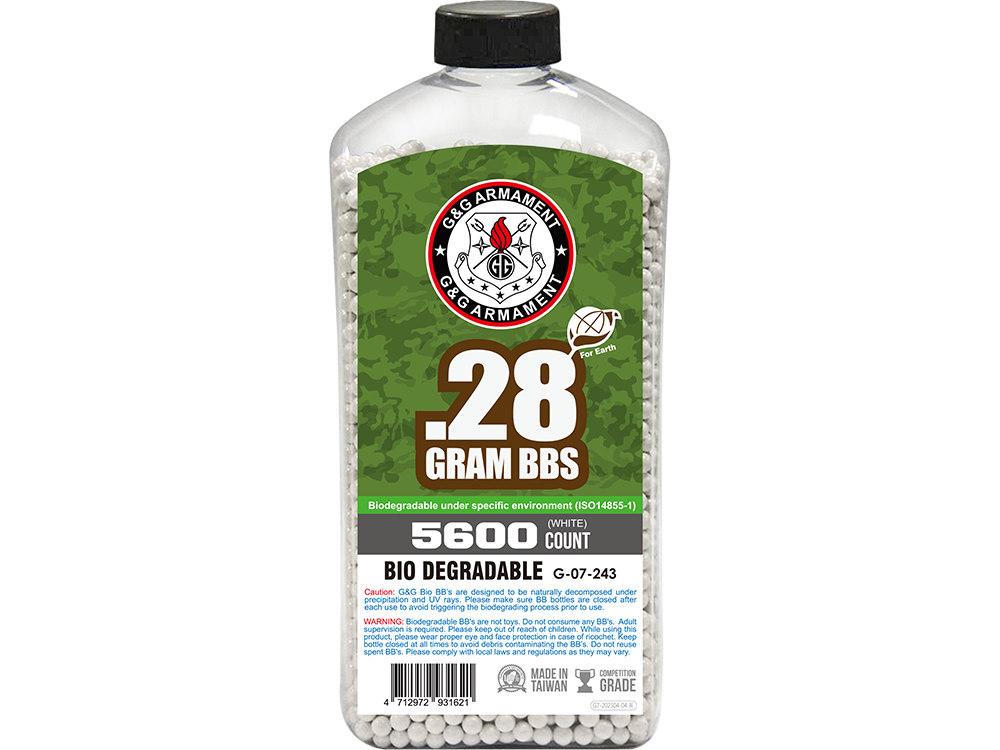 Bio BB 0.28g (Can/5600 Pellets) (White)