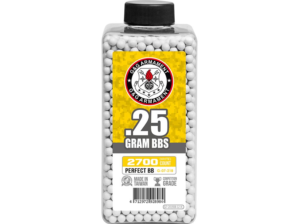 Perfect BB 0.25g (Can/2700 Pellets) (White)