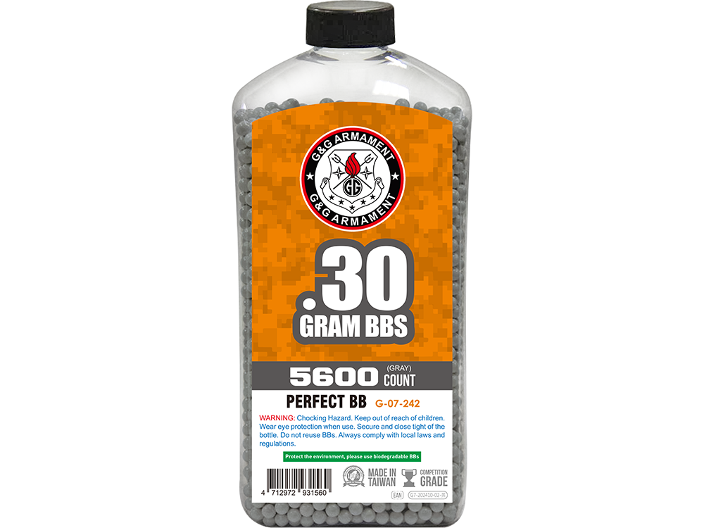 G&G ARMAMENT TAIWAN LTD.の高品質BB弾「Perfect BB 0.3g Can 5600