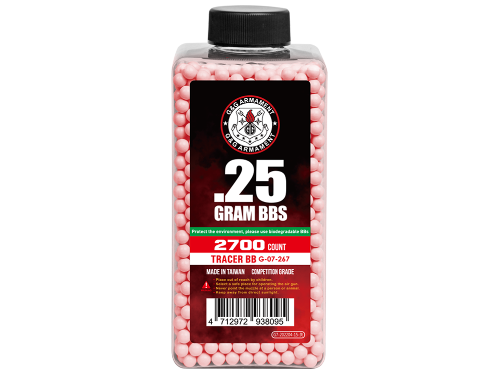 Tracer BB 0.25g (Can/2700 Pellets) (Red)