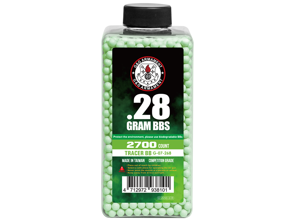 Tracer BB 0.28g (Bouteille/2700 Pellets) (Vert)