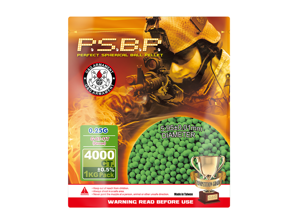 BB parfait 0.25g 1kg/Pack (Vert)