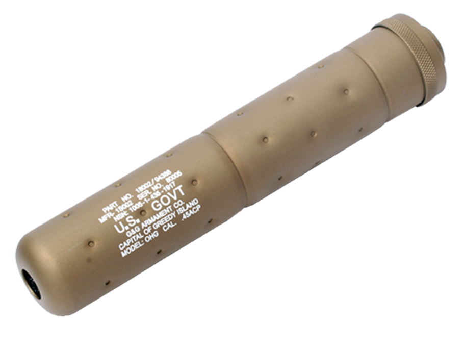 SOCOM Mock Suppressor-L Desert Tan (14mm CCW)