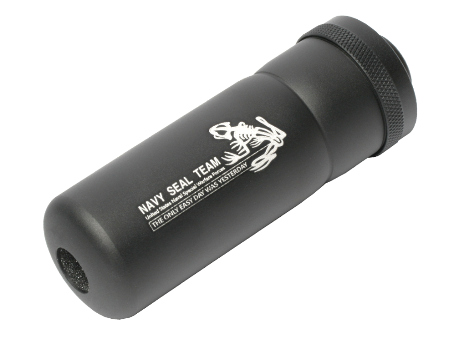 Navy Seal Skull Frog Suppressor (14mm CCW)  Black