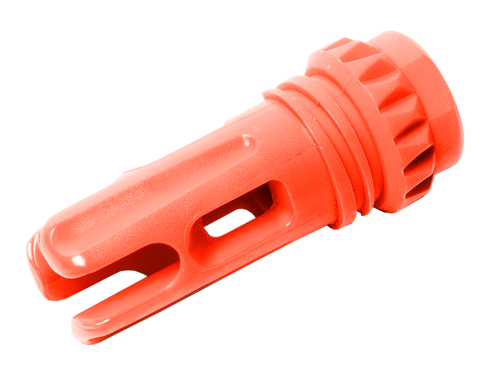 3 Prong Mock Flash Suppressor - Orange (14mm CCW)