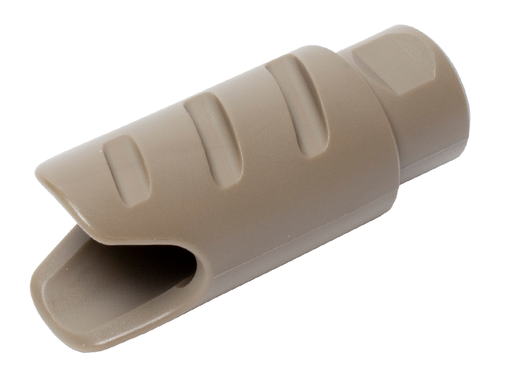 G&G Plastic Amplifier Flash Hider - Desert Tan (14mm CCW)