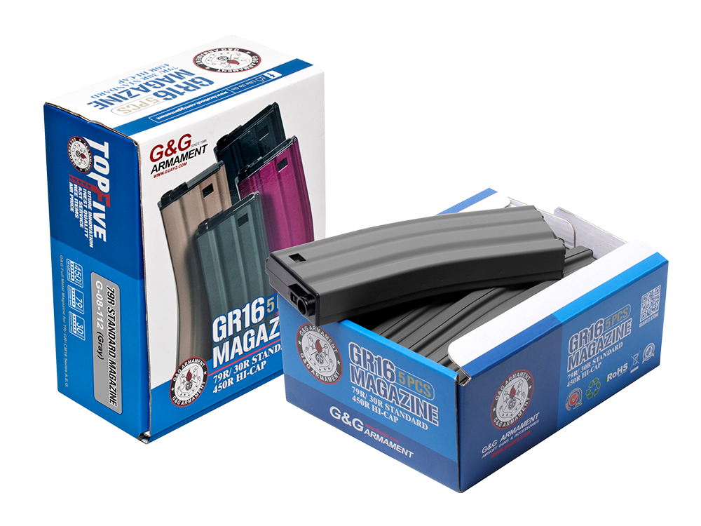 79R Standard Magazine for GR16 (Gray) 5pcs/pack