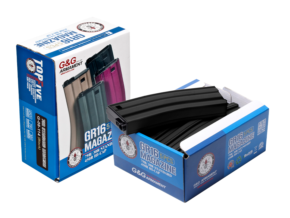 79R Standard Magazine for GR16 (Black) 5pcs/pack