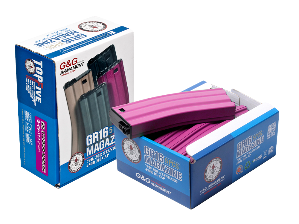 30R Standard Magazine for GR16 (Pink) 5pcs/pack