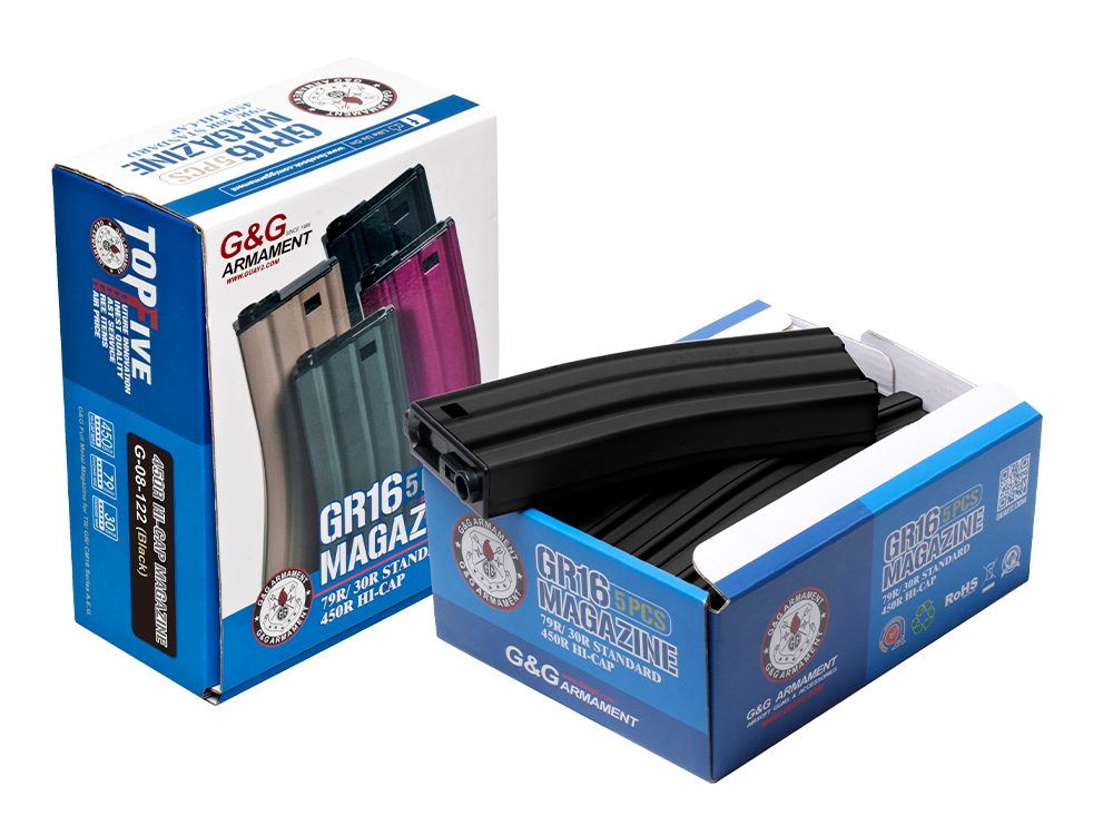 450R Standard Magazine for GR16 (Black) 5pcs/pack